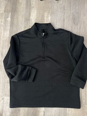 adidas Black Men's Quarter-Zip Sweater
